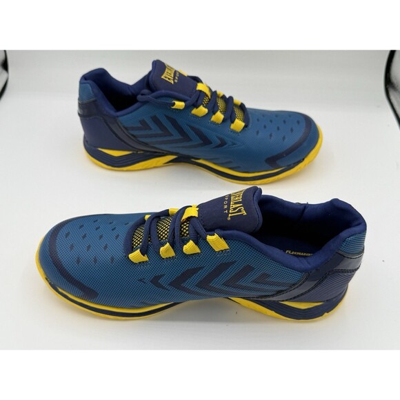 Everlast Athletic Shoes Men’s Size 6 Blue And Yellow Memory Foam - Picture 3 of 7